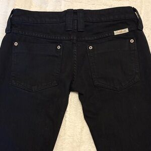 Vintage Frankie B. Black Straight Leg Jeans Low Rise